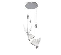 Light Prestige Mariposa lámpara colgante 3x24 W cromo LP17153PCH