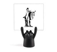 Light Prophecy Music Medicine Glorious Memo Holder Cartoon Black Cat Stand Decoración