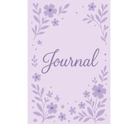 Light Purple Floral Journal for Teen Girls - 6x9 Inch Cute Aesthetic Notebook with Elegant Cursive Cover, Perfect for Writing, School Notes, or ... Floral Design - Ideal for Girls and Teens