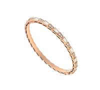 Light Rose Snake Bone Zircon White Red Agate Exquisite Jewelry Rose Green
