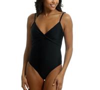Light and Shade Traje de baño de una Pieza para Mujer con Control de Abdomen, sin Aros, con Relleno extraíble, optimo para Vacaciones de Verano, Negro, EU 46