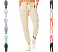 Light & Shade LSLPNT006 Pantalones de chándal de Tacto Suave para Mujer, Arena, XL