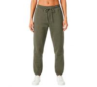 Light & Shade Pantalón Jogger Mujer Fleece - Pantalón Chándal con Cordón, Corte Tapered y Bolsillos, Joggers Suaves para Gym Fitness y Loungewear (Militar, S)