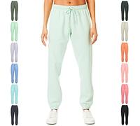 Light & Shade Pantalón Jogger Mujer Fleece - Pantalón Chándal con Cordón, Corte Tapered y Bolsillos, Joggers Suaves para Gym Fitness y Loungewear (Misty Jade, M)