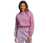 Light & Shade Sudadera Corta con Capucha para Mujer, Morado, M