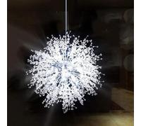 Light Small Chandelier Adjustable Height Crystal Ceiling Lights G4 Without Hanging Wire Length 150cm,Compatible with Living Room Dining Room-Chrome 70cm Home Decor Lamp