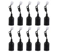 Light Socket With Cord E27, 10-Pack Hanging Lamp Holders With Sturdy Lantern Cable And Safe Wire Connection, Wide Range Of Use, Made Of High-Quality Pet Material, 6cm*4cm*4cm