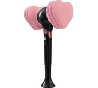 Light Stick Concert Glow Lamp Official Hammer Light Stick Fans Gift Hiphop Stick Fun Heart Luminous Lamp (Rosa, Único)