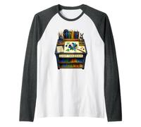 Light Table Calm Banco de Manualidades en Vidrio con Mesa Camiseta Manga Raglan