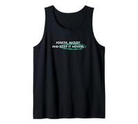 Light Teal Aqua Keep It Moving Light Teal Aqua Graphic Camiseta sin Mangas