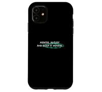 Light Teal Aqua Keep It Moving Light Teal Aqua Graphic Carcasa para iPhone 11