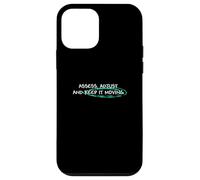 Light Teal Aqua Keep It Moving Light Teal Aqua Graphic Carcasa para iPhone 12 mini