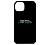 Light Teal Aqua Keep It Moving Light Teal Aqua Graphic Carcasa para iPhone 13
