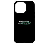 Light Teal Aqua Keep It Moving Light Teal Aqua Graphic Carcasa para iPhone 15 Pro Max