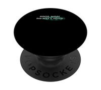 Light Teal Aqua Keep It Moving Light Teal Aqua Graphic PopSockets PopGrip Adhesivo