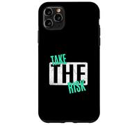 Light Teal Aqua Take The Risk Light Teal Aqua Graphic Carcasa para iPhone 11 Pro Max