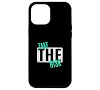 Light Teal Aqua Take The Risk Light Teal Aqua Graphic Carcasa para iPhone 12 Pro Max