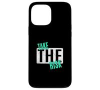 Light Teal Aqua Take The Risk Light Teal Aqua Graphic Carcasa para iPhone 13 Pro Max