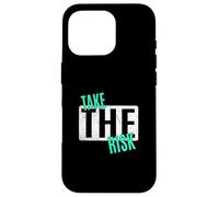 Light Teal Aqua Take The Risk Light Teal Aqua Graphic Carcasa para iPhone 16 Pro