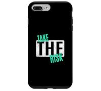 Light Teal Aqua Take The Risk Light Teal Aqua Graphic Carcasa para iPhone 7 Plus/8 Plus
