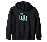 Light Teal Aqua Take The Risk Light Teal Aqua Graphic Sudadera con Capucha