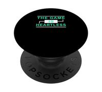 Light Teal Aqua The Game Is Heartless Teal Aqua Graphic PopSockets PopGrip Adhesivo