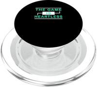 Light Teal Aqua The Game Is Heartless Teal Aqua Graphic PopSockets PopGrip para MagSafe