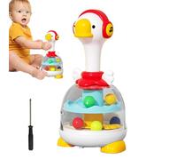 Light Up Ball | Duck Shape Balls Spinner Toy - Interactive Rebound Design Press and Spin Sound Toddler For Fine Motor Training