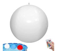 Light Up Balls for Pool - PVC 60cm | LED Remote Control Inflatable 4 Modes | 16 Color Changing Waterproof Glowing Floating Globe for Indoor Outdoor Water Park Courtyard Family Gathering Party