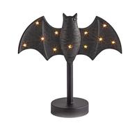 Light Up Bat Candle Holders, Gothic LED Bat Candle Stand, Spooky Flickering Light Decor Accent, for Desktop Table Night Party Courtyard Work Place Bookshelf Autumn Yard Patio Setup