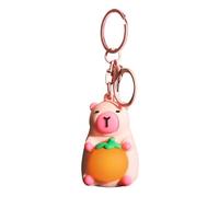 Light-Up Capybara Keychain | ABS , 12cm / 4.72in | Cute Cartoon Capybara Backpack Charm, Creative Gift Accessory | Keychain Color Random, Plush Toy Not Included, Fun Collectible, 1pc
