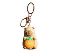 Light-Up Capybara Keychain | ABS , 12cm / 4.72in | Cute Cartoon Capybara Backpack Charm, Creative Gift Accessory | Keychain Color Random, Plush Toy Not Included, Fun Collectible, 1pc