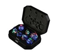 Light Up Dice Set, Electronic Polyhedral Rechargeable Dice for Tabletop RPG Game, Flashing LED Dices with Charging Case for Role Playing Games, Board Games, and Party