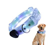 Light Up Dog Collar, Rechargeable Led Safety Necklace, A27.56x0.98x0.98 Inches Djustable Glowing Dog Collar For Night Walking, Outdoor Adventures, and Dark Conditions Visibility