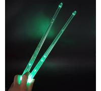 Light Up Drum Sticks - PC, 16.38x0.69 pulgadas, antideslizante LED Drumsticks Cambio de color | Práctica Musical Sticks Percusión Accesorios para Niños, Adultos, Práctica de Bandas, Espectáculos de
