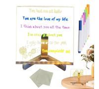 Light Up Dry Erase Board-Neon Glow LED Writing, Fluorescent Liquid Chalk Tablet, Luminous Desktop Message Pad, Vibrant Drawing Canvas Gear, Glowing Night Light Tool | For Kids