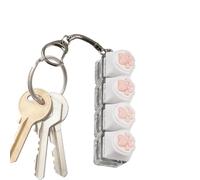 Light Up Fidget Keyboard, juguete portátil con botón de , 3,07 x 0,787 x 1,18 pulgadas, dispositivo de prensa con diseño colorido brillante, estilo de clicker de polímero resistente, dispositivo