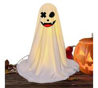 Light Up Ghost, Tabletop Ornament, Halloween Decorations for Indoor, Scary Ghost with String Light, Home Seasonal Decor, Outdoor Yard Mantel Wall Porch Door Home Window Desk