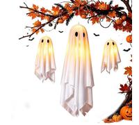 Light Up Ghosts - 3 Pieces DIY LED Floating Remote Control