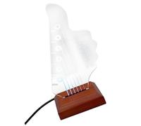 Light Up Guitar Pick Stand Acrílico Guitarra E Pick Rack Con Base Para Almacenamiento Y Display Stand