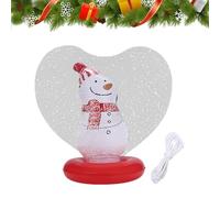 Light Up Heart Inflatable Ornaments - Glowing Christmas Decoration Ball With Figurine Inside, Large Waterproof PVC Design, | Eye Catching Festive Accessory With Radiant Lighting Effect For Yard Pool