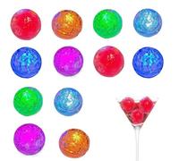 Light Up Ice Cubes, Reutilizable Glowing Drink, 1,42 x 1,42 x 1,14 pulgadas, Liquid Sensor Lights, Impermeable Multicolor Iluminación para whiskey, Club Party, and Wedding, Multicolor