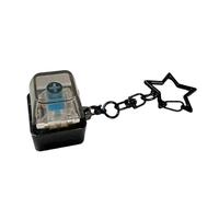 Light Up Keyboard Fidget - Star Design Sensory Button, Fidget Clicker with Key Ring Portable Toy, Silent Press Device with, Stress Relief Click Control, for Classroom School Work Home Travel