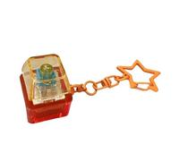 Light Up Keyboard Fidget - Star Design Sensory Button, Fidget Clicker with Key Ring Portable Toy, Silent Press Device with, Stress Relief Click Control, for Classroom School Work Home Travel