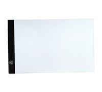 Light Up Tracing Pad, 3 Brightness Adjustable A5 Slim Light Pad, Portable USB Powered LED Drawing Board for Artists Designing, Animation, Sketching, X-ray Viewing Up Tracing