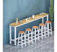 Light Walnut Bar Table Kitchen Breakfast Bar High Table for Home & Restaurant Outdoor Use 180x30x100CM (Chairs Not Included) Stylish Radiator Table