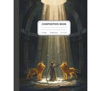 Light Within the Shadowed Den Notebook | College Ruled Composition Journal | Geometric Biblical Art Cover | Inspirational Faith Gift for Students: A ... by descending beams and quiet strength