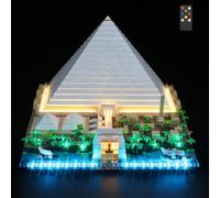 LIGHTAILING Juego de Luces para Lego-21058 Gran Pirámide de Guiza - Kit de iluminación LED Compatible con el Modelo de Bloques de construcción Lego - Versión Remota - Modelo No Incluido