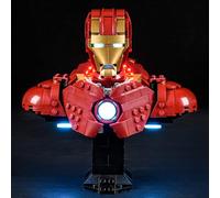 LIGHTAILING Juego de Luces para Lego-76327 Busto de Iron Man MK4 - Kit de iluminación LED Compatible con el Modelo de Bloques de construcción Lego - Modelo No Incluido