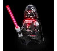 LIGHTAILING Luz LED compatible con Lego-75461 minifigura de Darth Vader a escala, fácil de instalar, cableado oculto, decoración del hogar y listo para regalo (modelo no incluido)